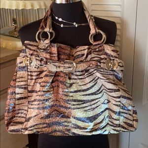Carlos Santana animal print bag